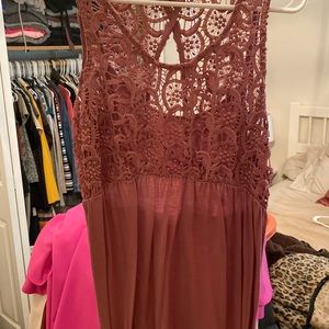 Dusty pink Altard State maxi dress